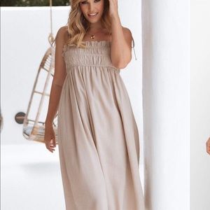 Petal and Pup Camilla Dress- Beige